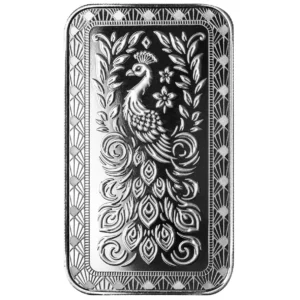 Marquee Peacock Scottsdale Mint 1oz Silver Bar