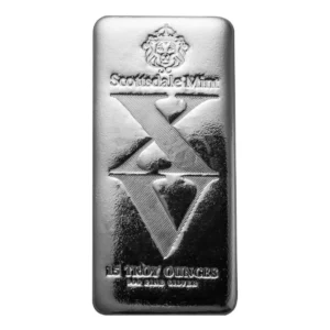 Imperium Collection | XV 15oz Silver Scottsdale Cast Bar