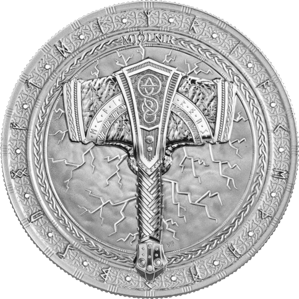 2025 Thor’s Hammer – Mjolnir – Germania Artefacts 1oz Silver Coin