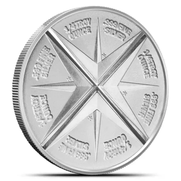 Divisible 1oz Goldpanner .999 Silver Bullion Round - Image 3