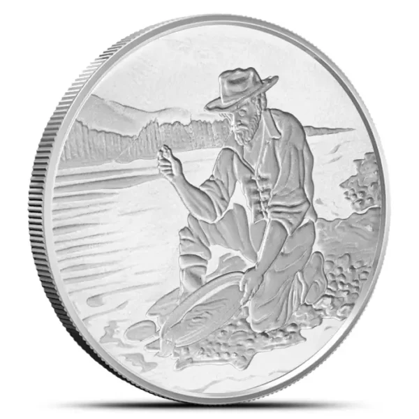Divisible 1oz Goldpanner .999 Silver Bullion Round - Image 4