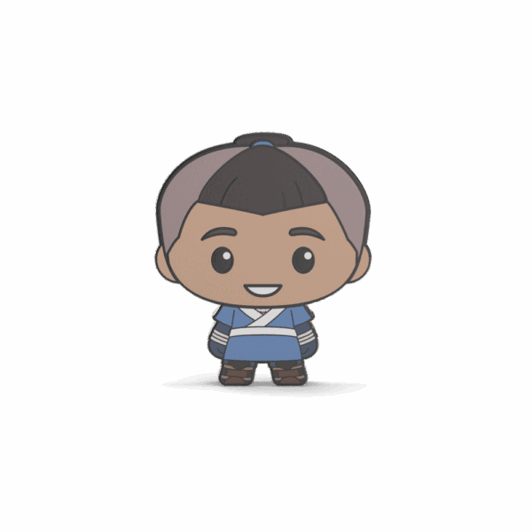 2025 $2 Avatar The Last Airbender - Sokka Chibi® 1oz Silver Proof Coin - Image 2