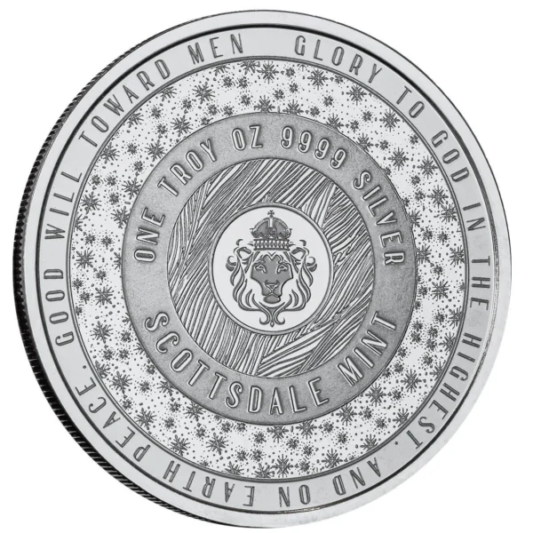 Scottsdale Mint Snowflake 1oz Silver Christmas Round - Image 4