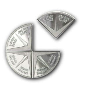 Divisible 1oz Goldpanner .999 Silver Bullion Round