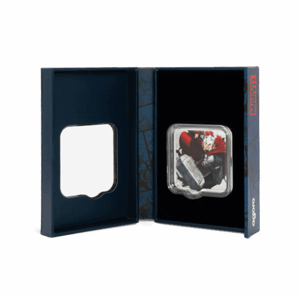 2025 $3 Marvel – Thor 'KRA-KOOM' 2oz Silver Coloured Coin - Image 5