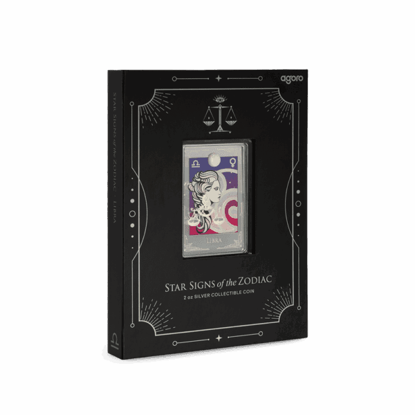 2025 $3 Star Signs of the Zodiac - Libra 2oz Silver Coloured Coin - Image 4