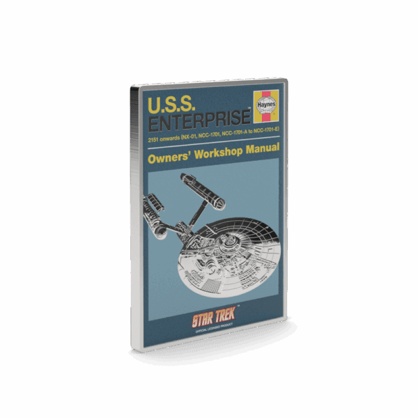 2025 $2 Star Trek - U.S.S. Enterprise NCC-01 Owner Manual 1oz Silver Proof Coin