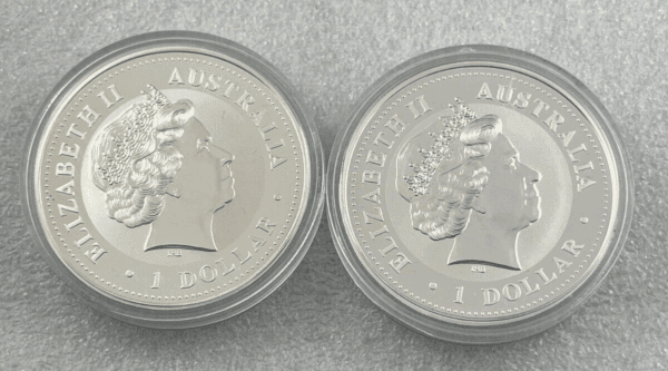 1999 / 2000 Australian Kookaburra Set Perth Mint 2 x 1oz Silver Coin Set - Image 4