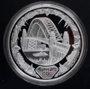 2000 $5 Harbour of Life Water - Australia Sydney Olympic Silver Proof Coin
