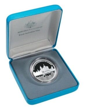 2006 $5 Commonwealth Games Melbourne 1oz Silver Proof Coin - As New