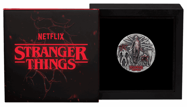 2026 $2 Stranger Things Villains 2oz Silver Antiqued Coloured Coin - Image 4