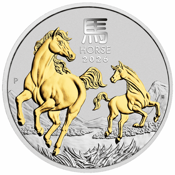 2026 Year Of The Horse 3 x 1oz Silver Trio Perth Mint Coin Set - Image 2