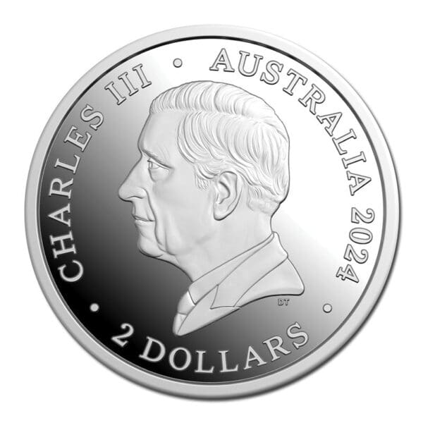 2024 $2 War Animals Remembrance Silver Proof Coloured Coin - AF - Image 3