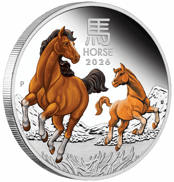 2026 Year Of The Horse 3 x 1oz Silver Trio Perth Mint Coin Set - Image 5