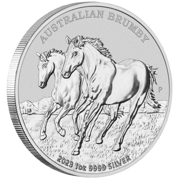 2023 $1 Perth Mint Australian Brumby 1oz Silver Bullion coin - Image 2