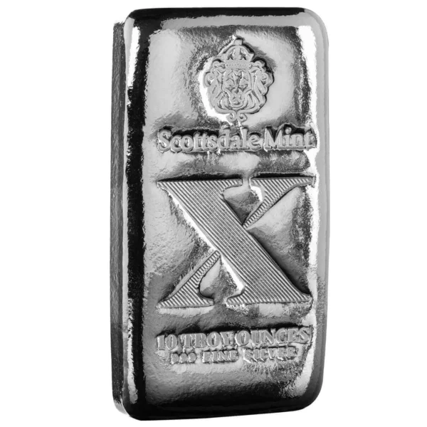 Scottsdale Imperium X - 10oz Silver Cast Bar - Image 2