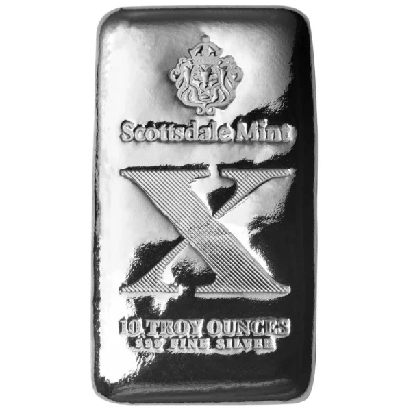 Scottsdale Imperium X - 10oz Silver Cast Bar