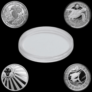 39mm Perfect Fit Air Tight Coin Capsules - Suits Liberty Bell & Scottsdale Mint