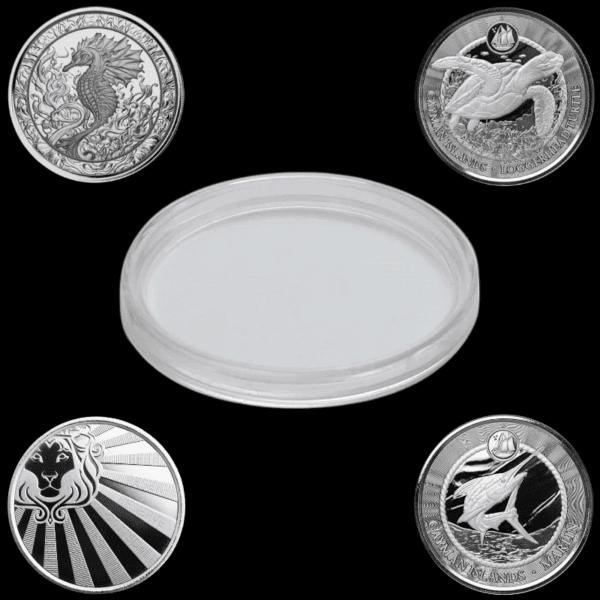 39mm Perfect Fit Air Tight Coin Capsules - Suits Liberty Bell & Scottsdale Mint