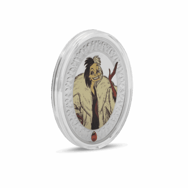 2025 $2 Disney Villains - Cruella De Vil 1oz Silver Proof Coin - Image 6