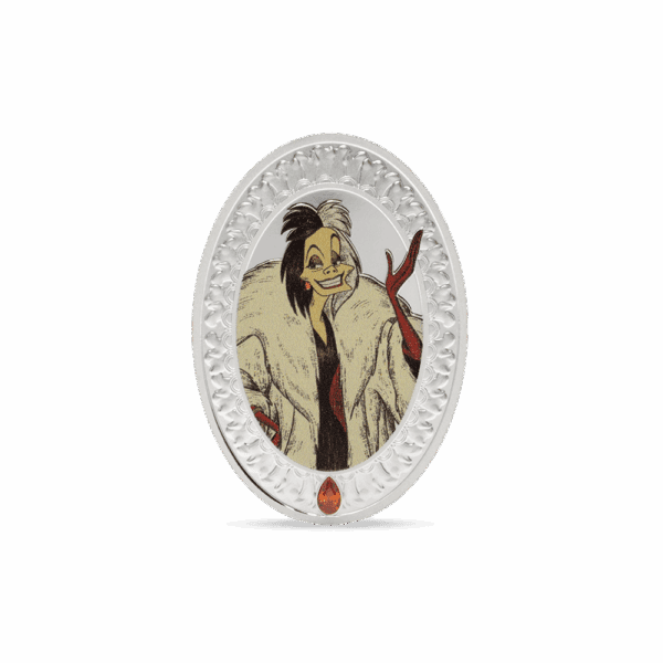 2025 $2 Disney Villains - Cruella De Vil 1oz Silver Proof Coin - Image 2