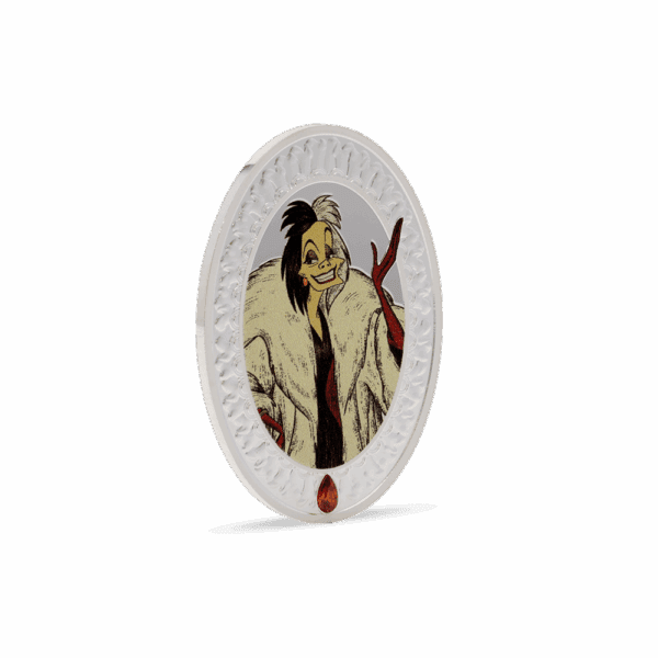2025 $2 Disney Villains - Cruella De Vil 1oz Silver Proof Coin