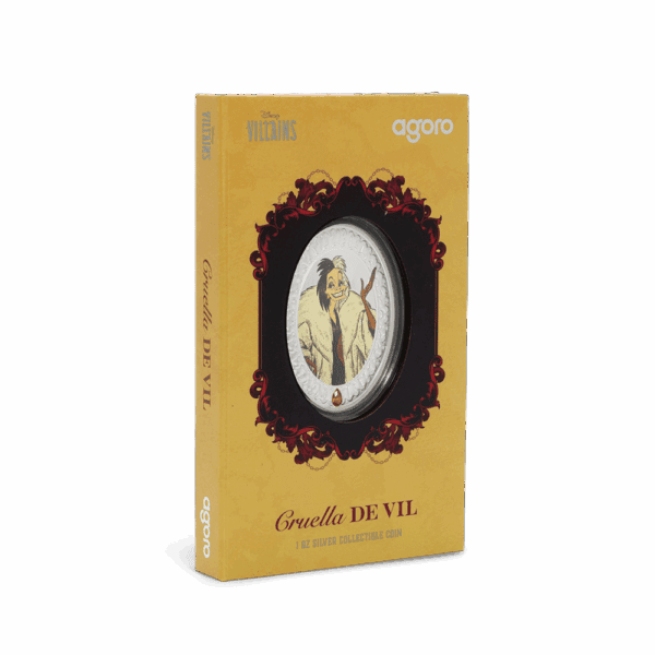2025 $2 Disney Villains - Cruella De Vil 1oz Silver Proof Coin - Image 5