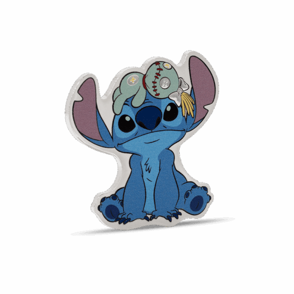 2025 $2 Disney Stitch - Ohana 1oz Silver Proof Coloured Coin
