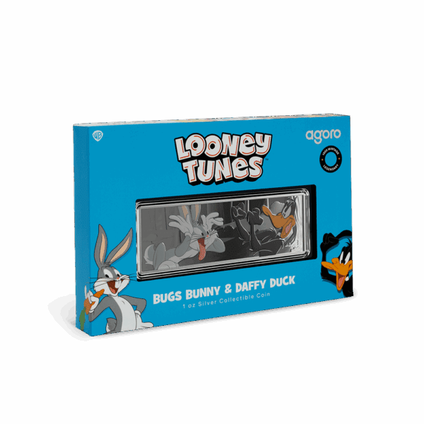 2025 $2 Looney Tunes™ - Bugs Bunny And Daffy Duck 1oz Silver Proof Coin - Image 5