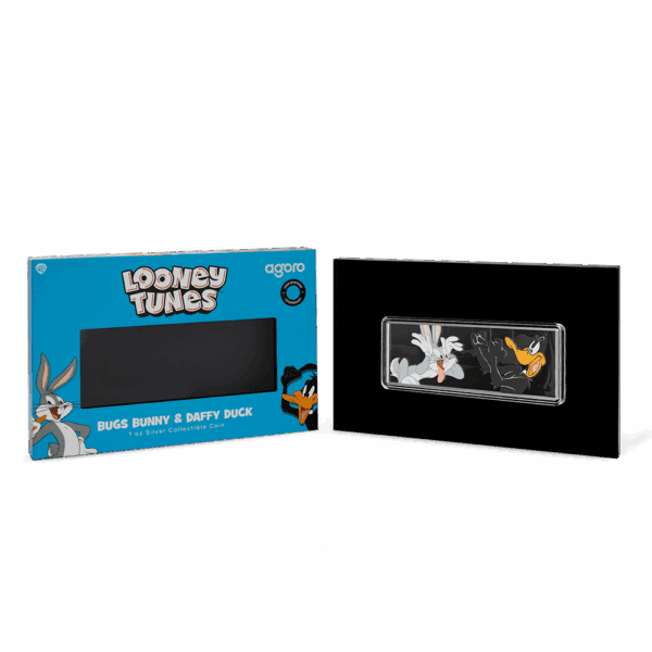 2025 $2 Looney Tunes™ - Bugs Bunny And Daffy Duck 1oz Silver Proof Coin - Image 4