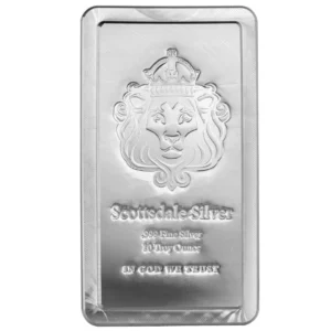 Scottsdale Mint 10oz Silver Stacker Bar