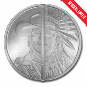Western Warrior 1oz Silver BU Round