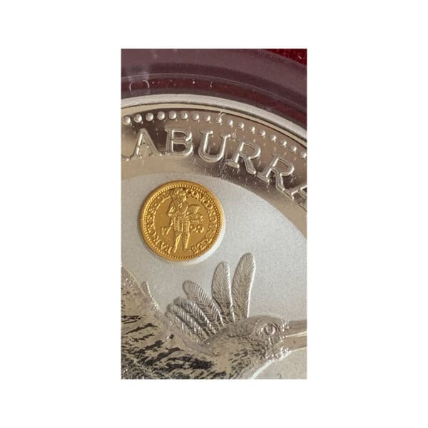 1996 $2 Ducat Privy Mark Kookaburra 2oz Silver Gilded Coin - Image 4