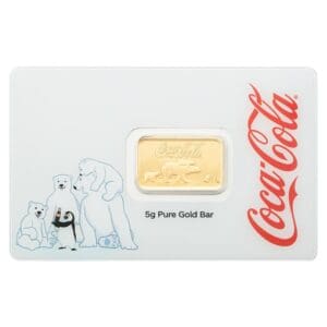 5g Pamp Suisse Coca-Cola Holiday Polar Bear Gold Prooflike Bar