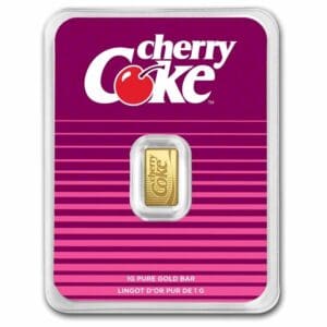 Coca-Cola® Cherry Coke 1g PAMP Suisse Gold Bar in TEP