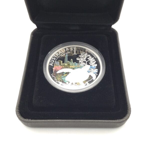 2010 ANDA Queensland Celebrate Australia 1oz Silver Proof Perth Mint Coin - Image 5