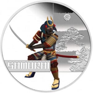 2010 $1 Great Warriors - Samurai 1oz Silver Proof Coin