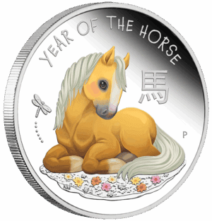 2026 50c Baby Horse 1/2oz Silver Proof Coloured Coin