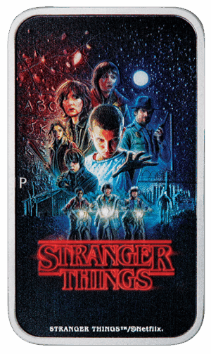 2026 $1 Stranger Things – Season 1 1oz Silver Coloured Rectangular Coin