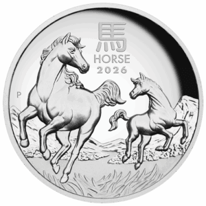 2026 $1 Lunar Series III Year of the Horse 1oz Silver Proof High Relief Coin