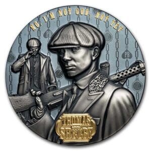 2023 $5 Thomas Shelby - Peaky Blinders 2oz Silver Gilded Coin