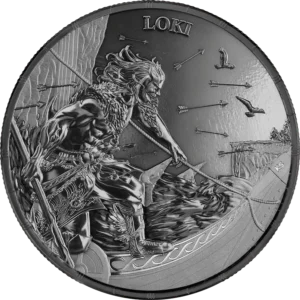 2025 Germania Ragnarök Loki 1oz Black Silver BU Coin
