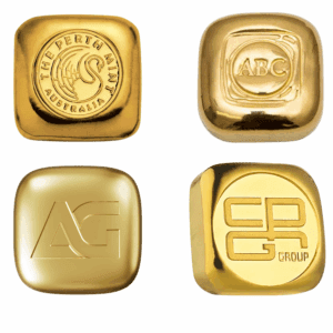 Random Branded 1oz Gold .9999 Bar