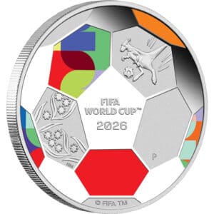 2026 50c FIFA World Cup 1/2oz Silver Proof Coloured Coin