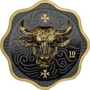 2025 Malta Maltese Ox €10 2oz Silver Ultra High Relief BU Coin