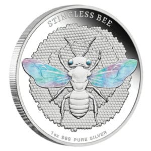 2026 $2 Stingless Bee - Australian Native Bees 1oz Silver Hologram Proof Coin