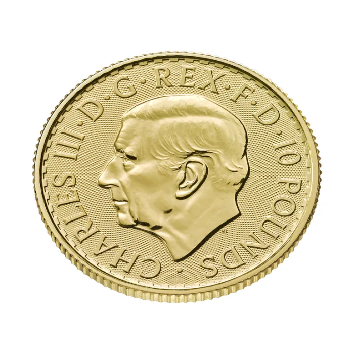2026 1/10 oz Great Britain Britannia .9999 Gold BU Coin - Image 4