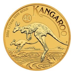 2026 1/10oz Australia Kangaroo .9999 Gold BU Coin