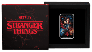 Stranger Things – Season 4 2026 1oz Silver Coloured Rectangular Coin