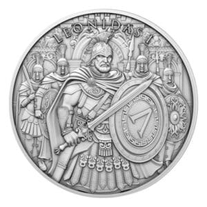 Leonidas Legendary Warriors 1oz .999 Silver BU Round